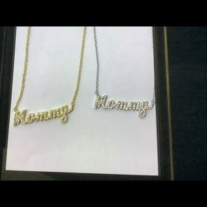 Sterling Silver “mommy” necklace.